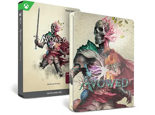 Avowed Steelbook Premium Edition - XBSX/XBSS/PC-KEY - Fantasy-Action-Rollenspiel von Obsidian Entertainment, inklusive Steelbook, digitalen Inhalten und einzigartigen Begleitern für ein individuelles Spielerlebnis.