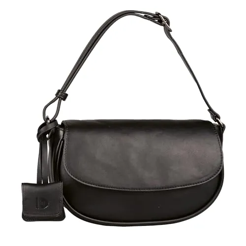 TOM TAILOR Denim Umhängetasche Bena - Umhängetasche aus glattem Lederimitat, ideal für den Alltag mit praktischem Magnetverschluss und verstellbarem Schulterriemen. Stilvolles Design mit feinem Logo und dekorativem Anhänger.