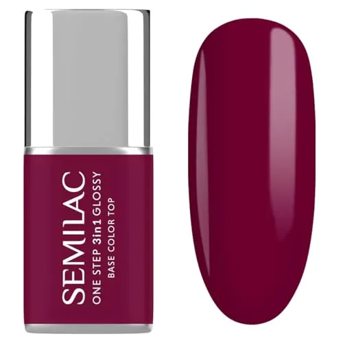 Semilac UV Nagellack 3in1 One Step Glossy S775 Plum Wine 7 ml