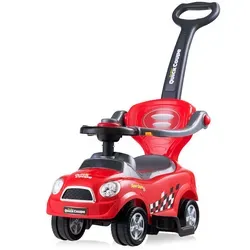 Costway Schiebewagen Rot, 3-in-1 Rutschfahrzeug