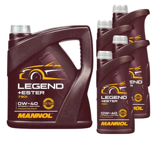 Liter MANNOL Legend+Ester 0W-40 Motoröl ACEA A3/B4 vollsynthetisches 8