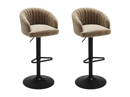 Barhocker 2er-Set DORALIZ in beige von Vente-unique