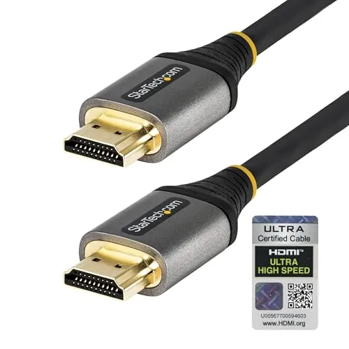StarTech.com 3m HDMI 2.1 Kabel 8K - HiFi-Kabel mit Ultra High Speed HDMI 2.1 Zertifizierung für 8K 60Hz und 4K 120Hz, ideal für hochwertige Audio- und Videoanwendungen.