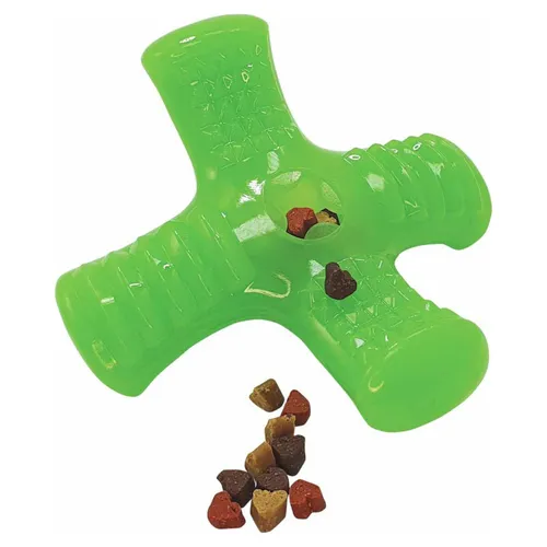 Nobby Hundespielzeug TPR Snack Kreuz 14,5cm - Robustes Kauspielzeug für Hunde