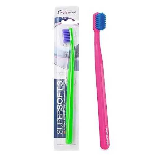 Wellsamed Sparset mit Stück Supersoft 3 Handzahnbürste, ideal für sensible Zähne (2)