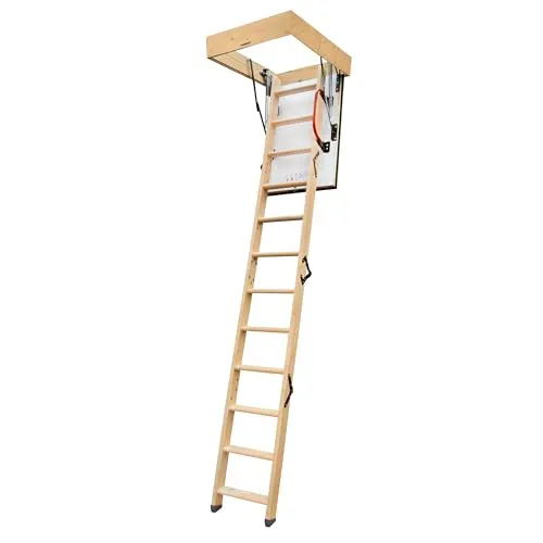 4iQ Group Bodentreppe Gedämmt 100 x 70 cm - Dachbodentreppe U-Wert 0,86 - Dachbodenluke Raumspartreppe Innen - Bodenluke mit Treppe bis zu 150 kg Traglast