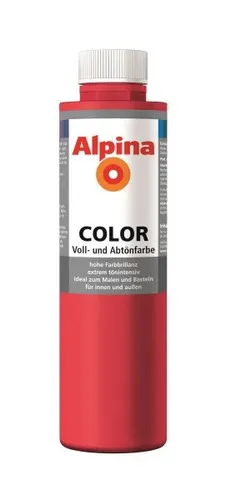 Alpina Color Abtönfarbe fire red 750 ml  Abtönfarbe
