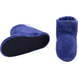 RAIKOU COSYSCHOE Hausschuhe-Pantoffel Stiefel für Damen, Herren aus Micro Flausch mit ABS und Rutschfester Sohle, Super Flauschige Fjoed-37/40 - Blau - 37-40