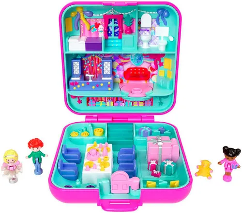 Polly Pocket 80th Anniversary Collector Compact (JGK22) - Zubehör für Puppen, limitiertes Sammlerstück zum 80. Jubiläum von Polly Pocket, ideal für Sammler und Nostalgiker.