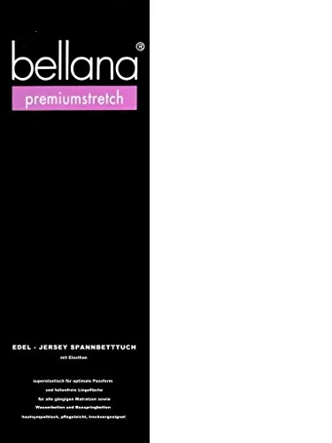 bellana® premiumstretch Edel-Elastic-Jersey Spannbetttuch - Spannbetttuch für Wasserbetten und Boxspringbetten, perfekte Passform dank 95 % Baumwolle und 5 % Elasthan, hautsympathisch und pflegeleicht, für besten Schlafkomfort.