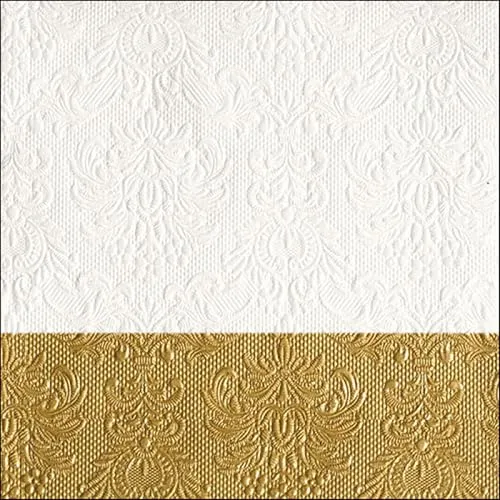 Ambiente Serviette Motiv : Elegance Dip Gold - 15 Servietten pro Packung, 33x33 cm