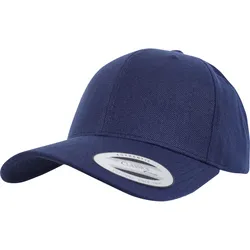 Flexfit Premium Curved Visor Snapback Cap, navy