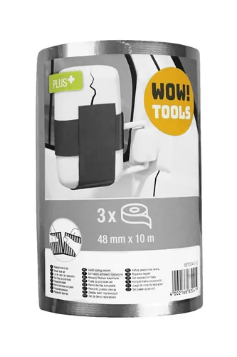 Reparaturband-Set 3-teilig Gewebeband Panzerband Panzertape 3 Rollen 48mm x 10m