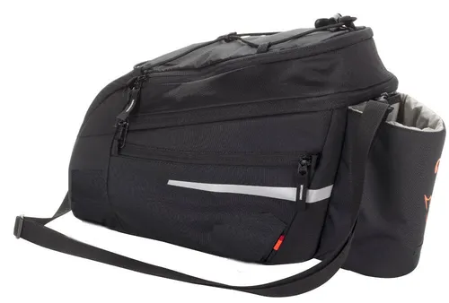 VAUDE Silkroad L Gepäckträgertasche mit Snap-It Halterung (9+2l, Black SE)