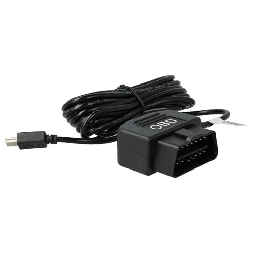vhbw OBD2 Mini-USB Kabel Ladekabel für Dashcam GPS Navi Smartphone 3,5m
