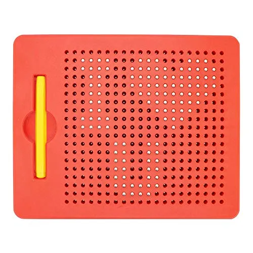 ALEENFOON Magnetisches Zeichenbrett für Kinder ab 3 Jahren, Reißbrett Magnetisch Schreibtafel Zeichentafel Zaubertafel Abwischbar Schreiben Pädagogisches Spielzeug (Klein, Rot)