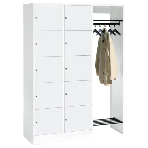 Produktbild Offene Garderobe für 10 Personen – Vielseitiger Schrank mit Wertfächern