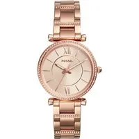 Fossil Carlie Damenuhr Roségoldfarben (ES4301) in rosegold von Fossil