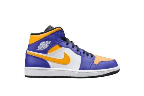 Air Jordan 1 Mid Lakers (2022) DQ8426-517 Size 44.5 von Jordan