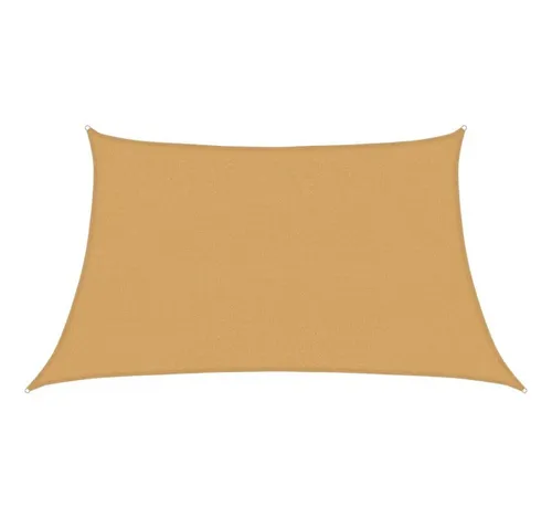 vidaXL Sonnensegel Trapez 3/4x2 m Hellgrau in beige von vidaXL