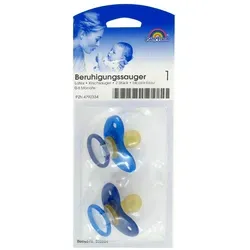 Beruhigungssauger Kirsche Lat.0-6 M.bicol.blau