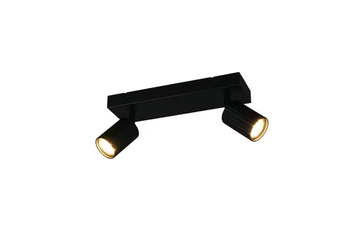 Wandspot SOKA 2-flammig - stilvolle Beleuchtung in Schwarz - Lampen – 2-flammiger Wandspot aus matt schwarzem Metall, ideal für eine moderne Atmosphäre in Ihrem Zuhause.