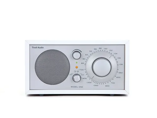 Tivoli Audio Model ONE Radio Weiss satin - Kultiges Mono-Radio im Retro-Look, hervorragende Klangqualität und kompakte Bauweise für jeden Raum