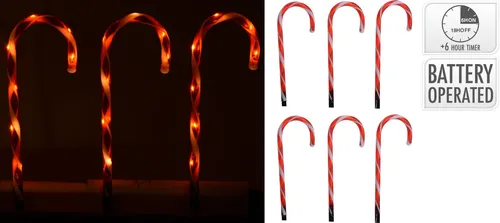 Gartenstecker-Set CANDY LBH 12.50x11x36 cm rot