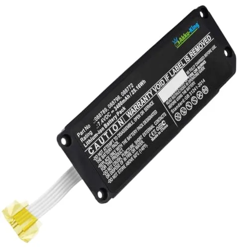 Akku-King Akku für Bose Soundlink Mini 2 - 3400mAh Li-Ion - Akkus & Batterien für MP3-Player, kompatibel mit Bose 088772, 088789, 088796. Hohe Kapazität und Sicherheit durch Überlade- und Kurzschlussschutz, ideal für langen Musikgenuss.