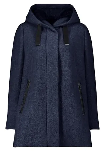 GIL BRET Damen Wolljacke mit Kapuze in blau von Gil Bret