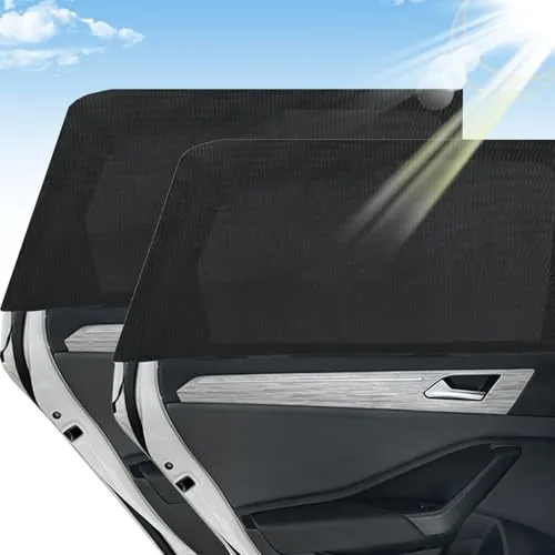 Stück Sonnenschutz Auto Baby mit UV Schutz,Sonnenschut-z Auto Kinder,Auto Sonnenschutz Baby,Reduziert wärme und uv-Strahlung,100 x 50cm mit 8 saugnapf,Universal passend für die meisten 99% Car 2