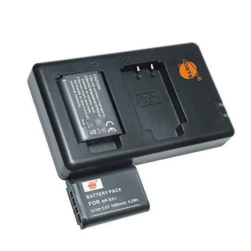 NP-BX1 (2 Stück) Wiederaufladbarer Akku Ersatzakku und Dual Ladegerät Kompatibel mit Sony NP-BX1/M8,ZV1,ZV-1,ZV-1F,DSC-RX100,RX100 VII,RX100 II,RX100 III,RX100 V,RX100 IV,HDR-CX Kamera usw