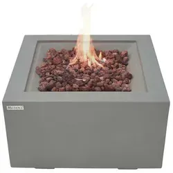 Gardenforma Gas Feuerstelle Ridgefield - Feuerschalen, elegante Gas Feuerstelle für gemütliche Abende im Freien, einfach zu bedienen und wartungsarm.