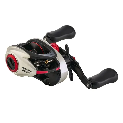 ABU GARCIA Revo 5 STX Low Profile SHS LH - Hochwertige Baitcasting-Rolle mit nur 220 g Gewicht, ideal für präzises Angeln. Mit 11 Kugellagern und einem maximalen Widerstand von 11,2 kg für optimale Leistung.