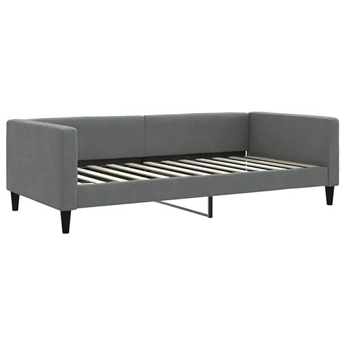 vidaXL Tagesbett Dunkelgrau 100x200 cm Stoff von vidaXL