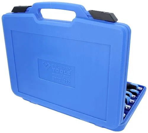 Brilliant-Tools Schraubendreher Set BT034012, 12-teilig - Schraubendreher Set mit ergonomischem Griff, Schlagkappe für festsitzende Schrauben und praktischem Koffer zur einfachen Aufbewahrung. Ideal für professionelle und Hobby-Handwerker.