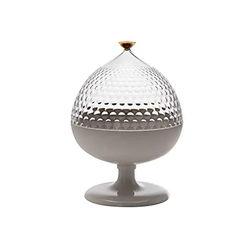 Kartell Pumo Aufbewahrungsbehälter, Transparent und Weiss in weiß von Kartell