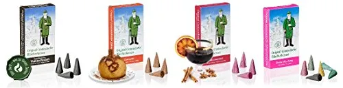 Crottendorfer Räucherkerzen Set 4er Pack mit 24 ST – Vielfältige Düfte für jeden Anlass - Erleben Sie die Crottendorfer Originalqualität mit 4 verschiedenen Duftvarianten in einem kompakten Set. Genießen Sie bis zu 15 Minuten Brenndauer und schaffen Sie eine besondere Atmosphäre für jede Jahreszeit.