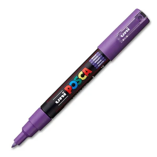 POSCA Pigmentmarker PC-1M, violett Konische Spitze, Strichstärke: 0,7 - 1,0 mm