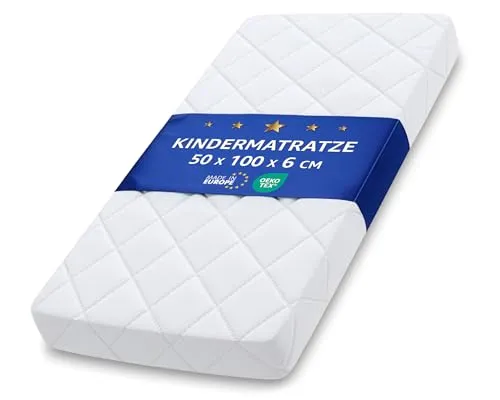 Matratze Kinderbett 50x100 cm – Atmungsaktive Kindermatratze für Baby- und Reisebett