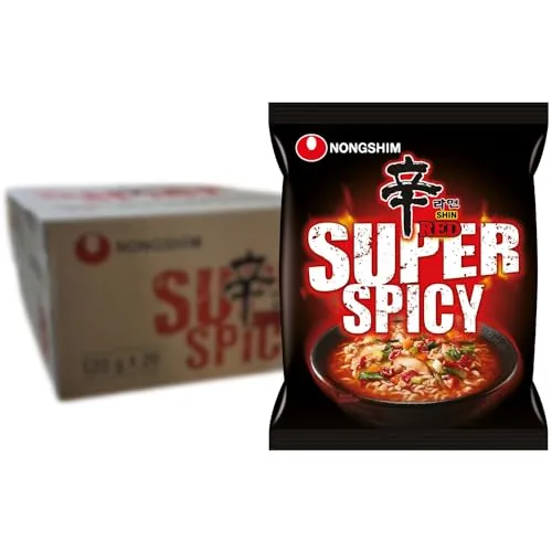 NONGSHIM - Instant Nudeln Shin Red Super Spicy - Multipack (20 X 120 GR)
