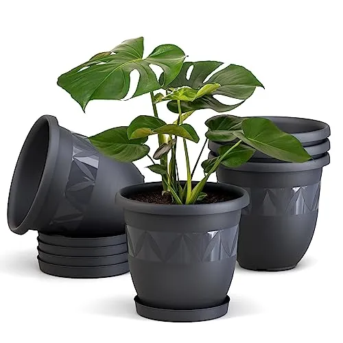 Blumentöpfe & Pflanzgefäße Grau von Plastard