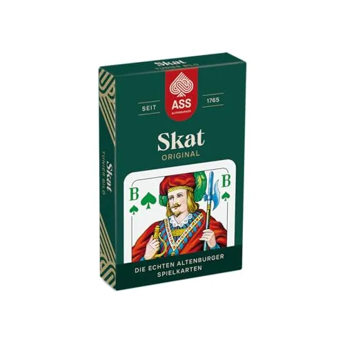 Ass Altenburger FSC Skat, Turnierbild, 4 Farben-Blatt in Faltschachtel, White