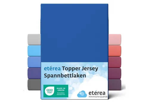 etérea Himmlische Qualität Spannbettlaken etérea Comfort Jersey Topper Spannbettlaken, Jersey, Gummizug: rundum, (1 Stück)