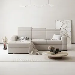 BEAUTYSOFA Ecksofa ALEX MINI - Schlaffunktion & Bettkaste, Hellbeige - Ecksofa mit Schlaffunktion, ideal für Gäste, aus strapazierfähigem VOSS-Stoff, verstellbare Kopfstützen für maximalen Komfort, passt sich perfekt an Ihr modernes Zuhause an.