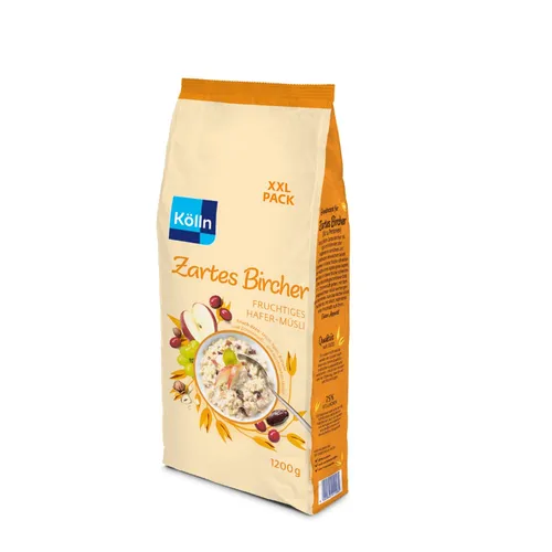 GOURVITA DE Kölln Müsli Bircher Frucht, Sparpack 1200g 14047