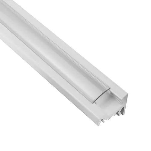tktrading24 A20 LED Profil Weiss mit Abdeckung - Premium Eckprofil 30° - 2m klar