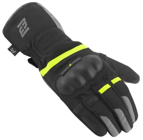 Bogotto Proto-RS wasserdichte Motorrad Handschuhe, schwarz/gelb, 2XL