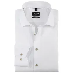 OLYMP Langarmhemd - Festliches Luxor Hemd im modern fit, ideal für Hochzeiten im Frühjahr und Sommer. Feine Baumwollgarne und akzentuierte Knopffarbe sorgen für einen eleganten Look.