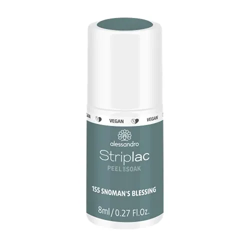 alessandro Striplac UV-Nagellack Snowman's Blessing – Schonend und langanhaltend – Einfache Entfernung dank Peel-Off-Technologie – Vegan und tierversuchsfrei – 8 ml